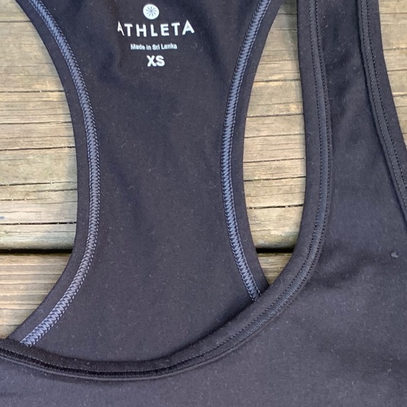 Athleta Black Racerback Tank size XS 🖤💛🖤 - Picture 3 of 7